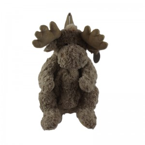 JH-1075B Plush Reindeer bagpack in Light Browncolor 50cm