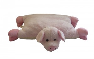 JH-9856D Plush Pig Cushion in light Pink color 45cm x 45cm