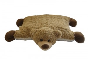 JH-9856A Plush Bear Cushion in light Brown color 45cm x 45cm