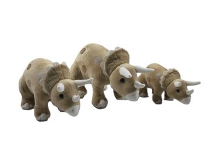 JH-1098C Plush Dinosaur in Light Brown Color