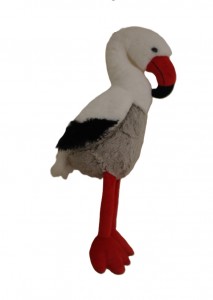 JH-9950C Plush Flamingo in White+Grey color