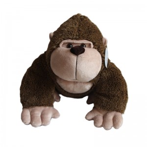 JH-9928D Plush Gorilla in Light Brown color