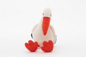 JH-9930A Plush Bird in Light beige color