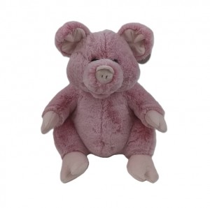 JH-1051C Plush Pig sitting position in pink color