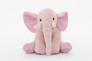 JH-1018 Plush Elephant Sitting position in Light Pink color