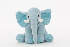 JH-1019 Plush Elephant Sitting position in Light Blue color