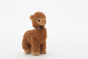 JH-9849A Plush Alpaca standing position in Brown color