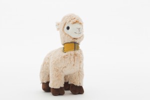 JH-9949D Plush Alpaca standing position in Cream color