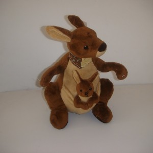 JH-9834A Plush Kangaroo in Brown color