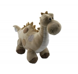 JH-1087C Plush Dinosaur in Light Brown Color