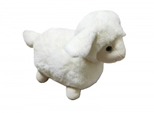 JH-1124C Plush Lamb standing in White color