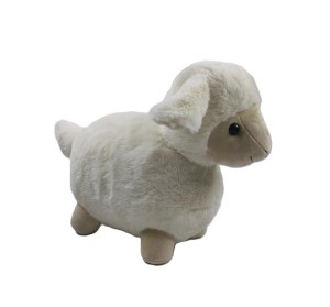 JH-1124C Plush Lamb standing in White color