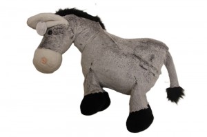 JH-9939B  Plush Donkey  in Light Grey color