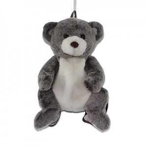 JH-1005C Plush Bear backpack in Dark Brown color 50cm