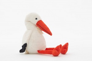 JH-9930A Plush Bird in Light beige color