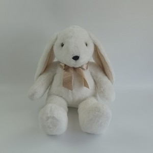 JH-1094A Plush Bunny with ribbon