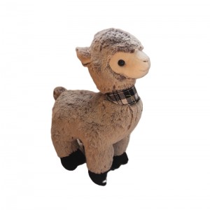 JH-9949A Plush Alpaca in Light Grey color