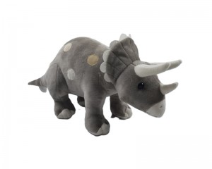 JH-1098B Plush Dinosaur in Light Grey Color