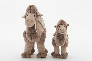 JH-9897A Plush Standing Camel in Brown color