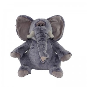 JH-1045A Plush Elephant in Brown color