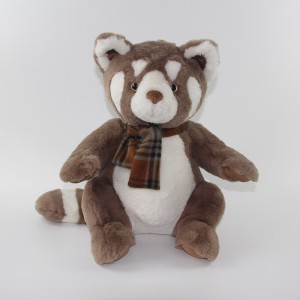 JH-1069B Plush Raccoon in Brown color