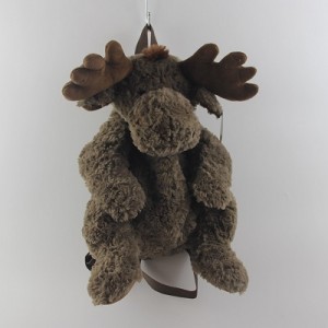 JH-1075D Plush Reindeer backpack in Brown color 50cm