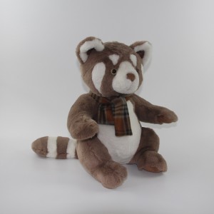 JH-1069B Plush Raccoon in Brown color