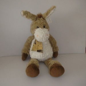 JH-9837C Plush Donkey in Light Brown color