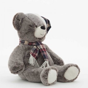 mobao Plush Bear with hat and scarf Brown