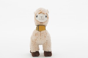 JH-9949D Plush Alpaca standing position in Cream color