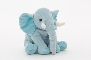 JH-1019 Plush Elephant Sitting position in Light Blue color