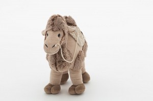 JH-9897A Plush Standing Camel in Brown color