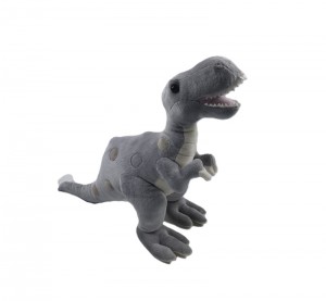 JH-1134B Plush Dinosaur in Light Grey Color