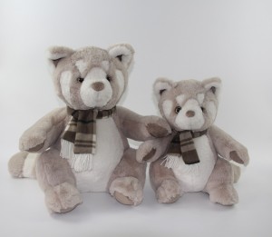 JH-1069A Plush Raccoon in Light Brown color