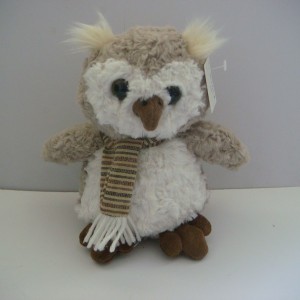 JH-9831B Plush Owl in Light Brown color