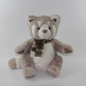 JH-1069A Plush Raccoon in Light Brown color