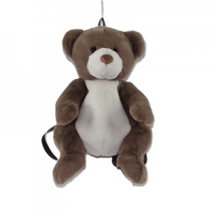 JH-1005E Plush Bear backpack in Dark Brown color 50cm