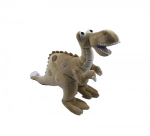 JH-1095C Plush Dinosaur in Light Brown Color