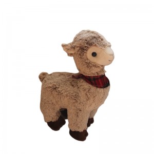 JH-9949B Plush Alpaca in Light Brown color