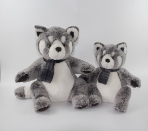 JH-1069C Plush Raccoon in Brown color