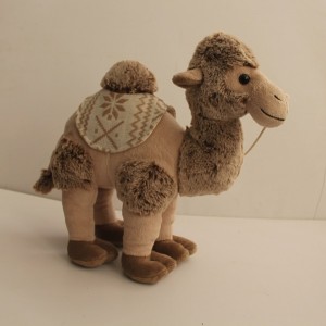 JH-9897A Plush Standing Camel in Brown color