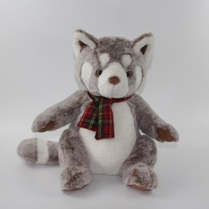 JH-1069D Plush Raccoon in Brown color