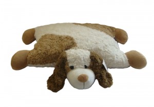 JH-9856C Plush Dog Cushion in light Brown color 45cm x 45cm