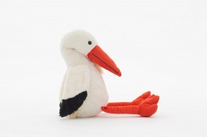 JH-9930A Plush Bird in Light beige color