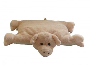 JH-9855D Plush Pig Cushion in light Pink color 45cm x 45cm