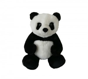 JH-1140A Plush Panda in white+black color