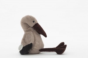 JH-9930C Plush Bird in Light Grey color