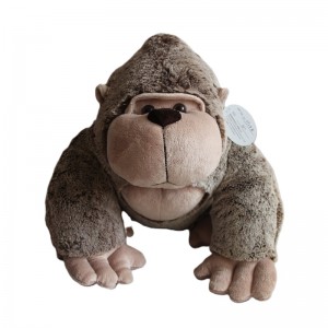 JH-9928B Plush Gorilla in Brown color