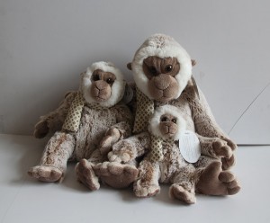 JH-9929A Plush Monkey in Light Brown color