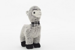 JH-9949A Plush Alpaca in Light Grey color